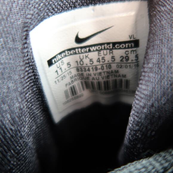 Nike Shoes Mens 11.5 Football Cleats Lunarbeast Strike Pro Sport Athletic Grey - Picture 13 of 13